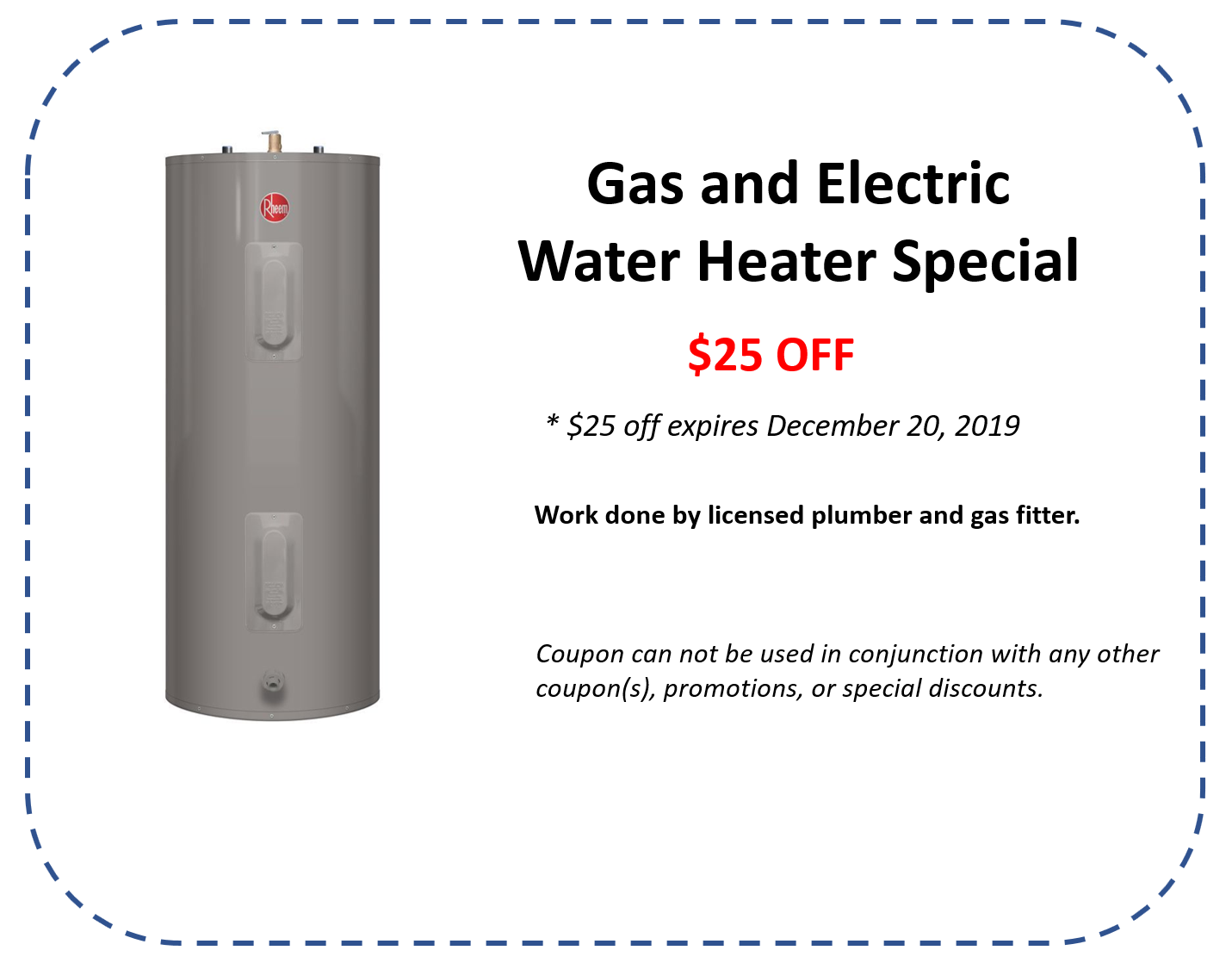 white background water heater special